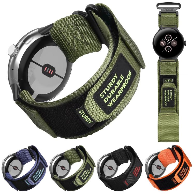 xDfind 快拆尼龍魔鬼氈錶扣錶帶，適用於 Google Pixel Watch 4 / 3 45mm，適用於 Google Pixel Watch 4 / 3 / 2 / 1 41mm