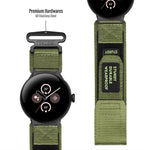 xDfind 快拆尼龍魔鬼氈錶扣錶帶，適用於 Google Pixel Watch 4 / 3 45mm，適用於 Google Pixel Watch 4 / 3 / 2 / 1 41mm