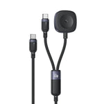 Yesido CA136C 60W USB-C / Type-C 轉 Type-C 及 iWatch 二合一充電線，CA136C