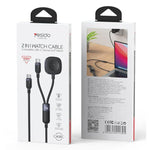 Yesido CA136C 60W USB-C / Type-C 轉 Type-C 及 iWatch 二合一充電線，CA136C
