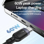 Yesido CA136C 60W USB-C / Type-C 轉 Type-C 及 iWatch 二合一充電線，CA136C