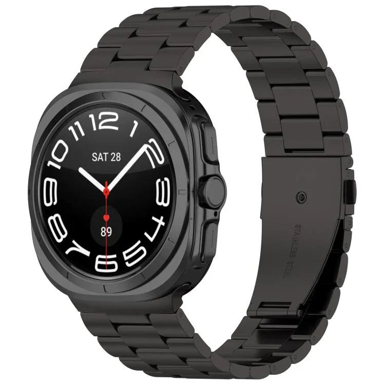 xDfind 三珠金屬錶帶，適用於 Samsung Galaxy Watch Ultra 47mm，適用於 Samsung Galaxy Watch 7 / FE / 6 / 5 / 4，適用於 Samsung Galaxy Fit3