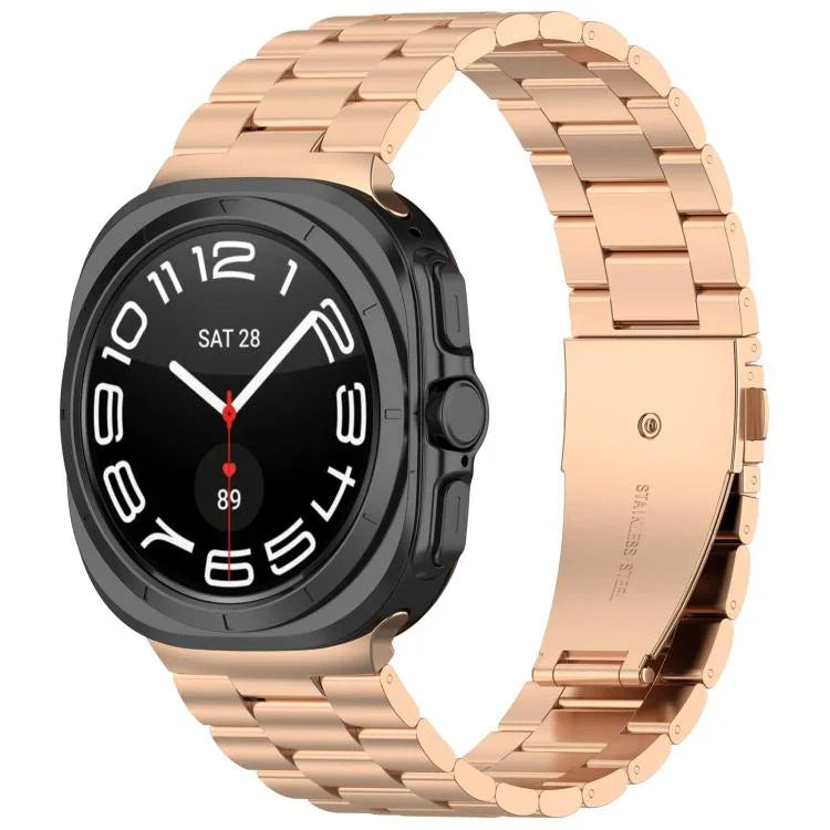 xDfind 三珠金屬錶帶，適用於 Samsung Galaxy Watch Ultra 47mm，適用於 Samsung Galaxy Watch 7 / FE / 6 / 5 / 4，適用於 Samsung Galaxy Fit3