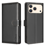荔枝紋 RFID 防盜皮革手機殼，適用於 iPhone 17 Pro Max、iPhone 17 Pro、iPhone 17、iPhone Air