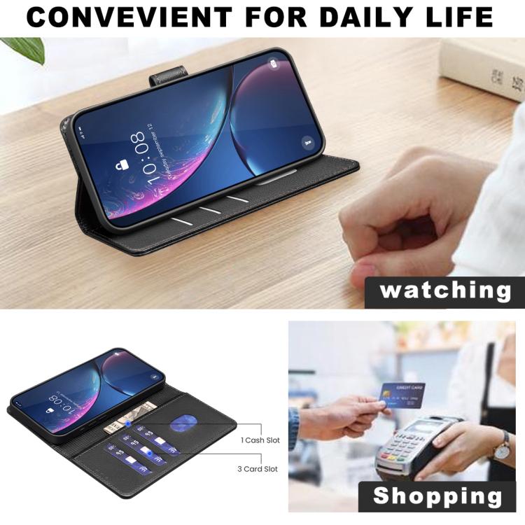 荔枝紋 RFID 防盜皮革手機殼，適用於 iPhone 17 Pro Max、iPhone 17 Pro、iPhone 17、iPhone Air