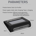 Solar Energy Car Air Purifier with Number Plate, Solar Energy Air Purifier