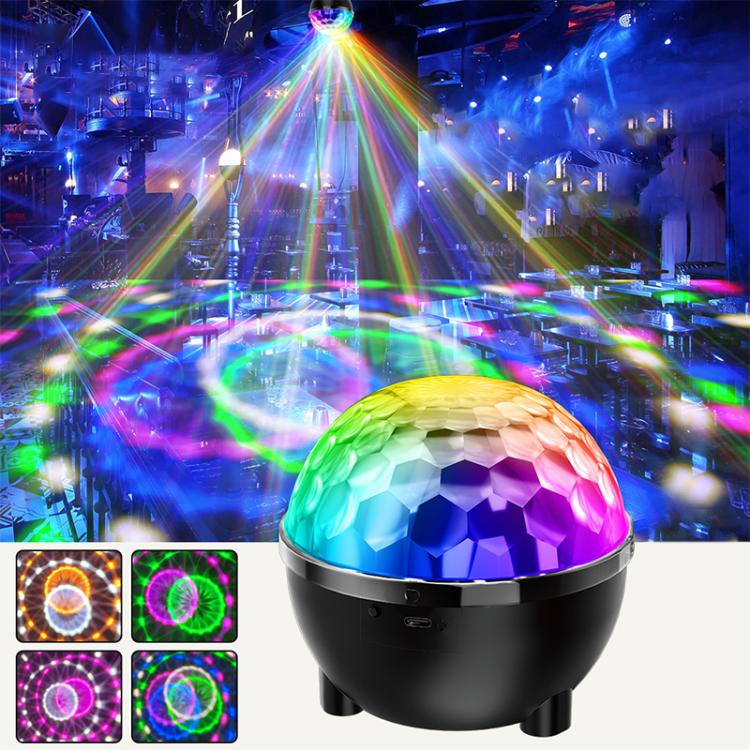 向日葵魔法球燈 LED RGB旋轉舞台燈，語音控制，遙控器控制