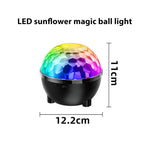 向日葵魔法球燈 LED RGB旋轉舞台燈，語音控制，遙控器控制