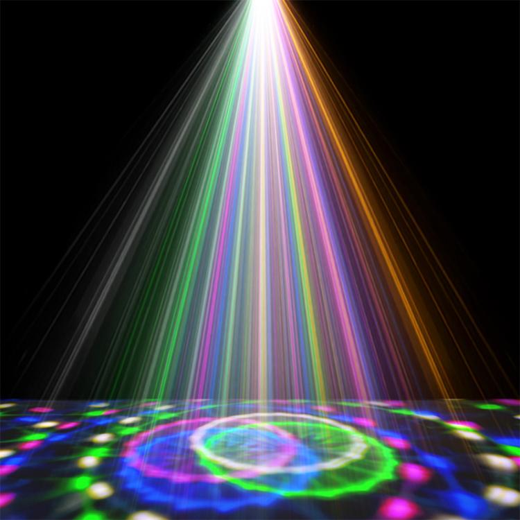 向日葵魔法球燈 LED RGB旋轉舞台燈，語音控制，遙控器控制