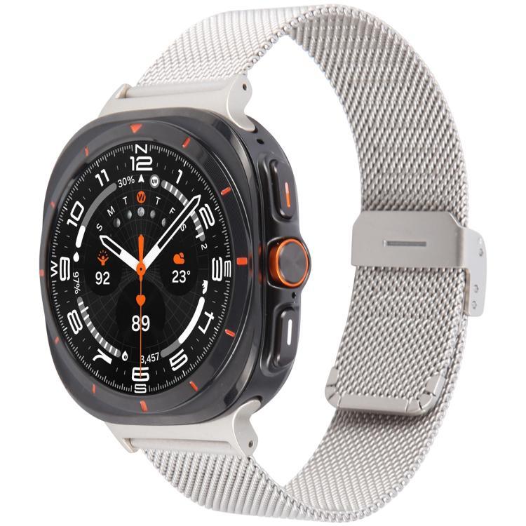 米蘭一體式扣金屬錶帶，適用於 Samsung Galaxy Watch Ultra 47mm / Ultra 2025