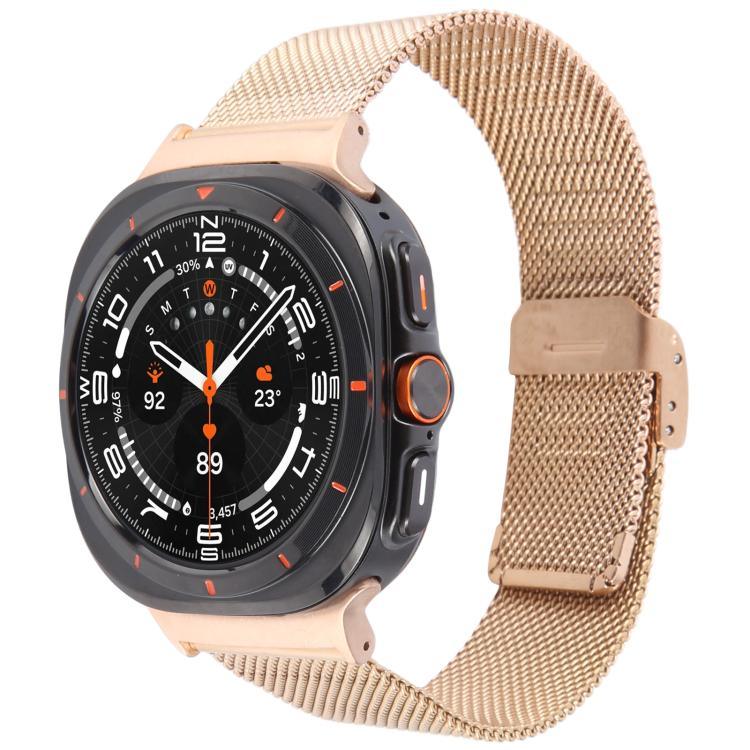 米蘭一體式扣金屬錶帶，適用於 Samsung Galaxy Watch Ultra 47mm / Ultra 2025