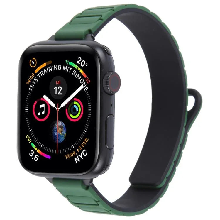 纖細 I 型磁吸矽膠錶帶，適用於 Apple Watch 46mm / 49mm / 45mm / 44mm，適用於 Apple Watch 42mm / 41mm / 40mm / 38mm
