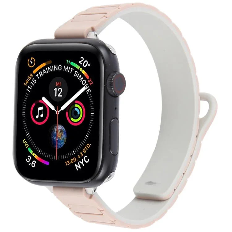 纖細 I 型磁吸矽膠錶帶，適用於 Apple Watch 46mm / 49mm / 45mm / 44mm，適用於 Apple Watch 42mm / 41mm / 40mm / 38mm
