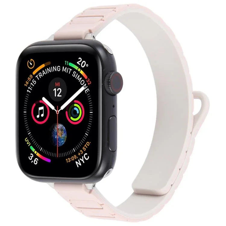 纖細 I 型磁吸矽膠錶帶，適用於 Apple Watch 46mm / 49mm / 45mm / 44mm，適用於 Apple Watch 42mm / 41mm / 40mm / 38mm