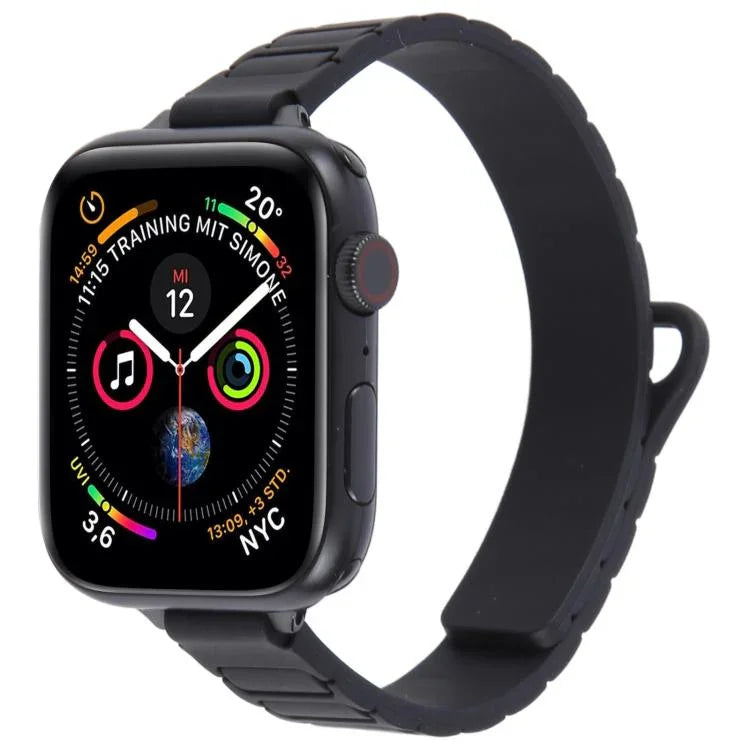 纖細 I 型磁吸矽膠錶帶，適用於 Apple Watch 46mm / 49mm / 45mm / 44mm，適用於 Apple Watch 42mm / 41mm / 40mm / 38mm