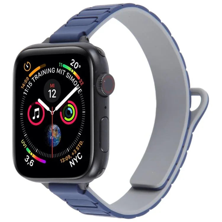 纖細 I 型磁吸矽膠錶帶，適用於 Apple Watch 46mm / 49mm / 45mm / 44mm，適用於 Apple Watch 42mm / 41mm / 40mm / 38mm