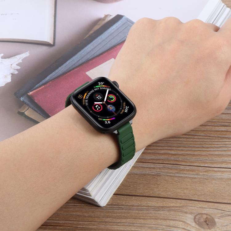 纖細 I 型磁吸矽膠錶帶，適用於 Apple Watch 46mm / 49mm / 45mm / 44mm，適用於 Apple Watch 42mm / 41mm / 40mm / 38mm
