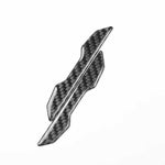 For Tesla Model 3 / Y / S / X 2pcs/Set Carbon Fiber Car Rearview Mirror Anti-collision Decorative Sticker, Car Rearview Mirror Anti-collision