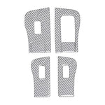 For Tesla Model 3 2017-2022 / Y 2020-2024 6pcs/Set Carbon Fiber Car Window Lift Panel Decorative Sticker, Car Window Lift Panel, Left Drive, Car Window Lift Panel, Right Drive