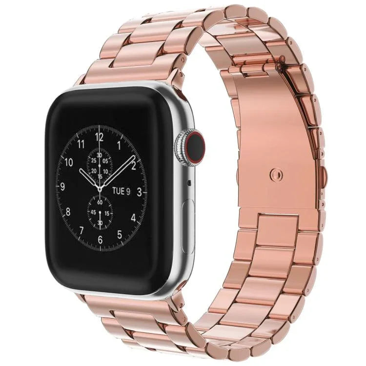 xDfind 三珠折疊扣不鏽鋼錶帶，適用於 Apple Watch 42 / 44 / 45 / 46 / 49mm，適用於 Apple Watch 38 / 40 / 41 / S10 42mm