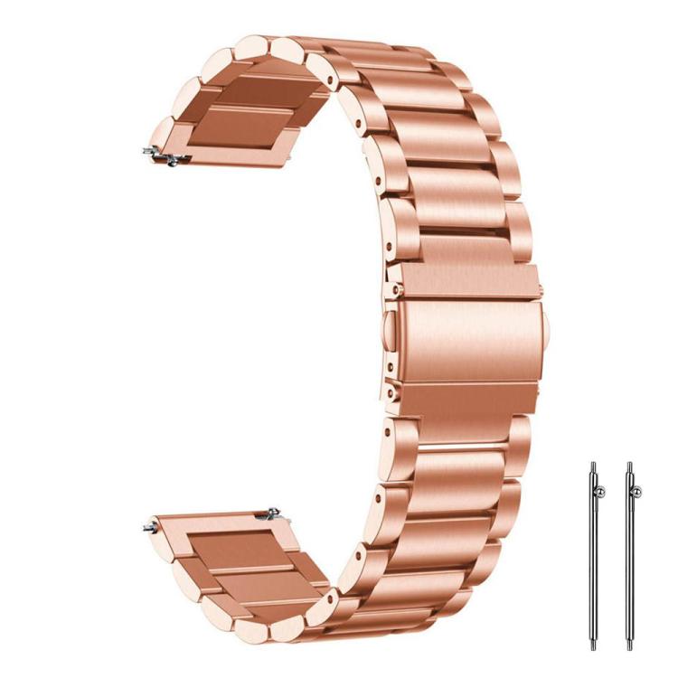 xDfind Three Beads Stainless Steel Watch Band, 14mm, 18mm, 20mm, 22mm