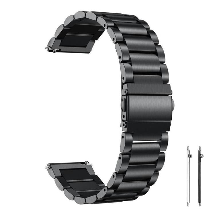 xDfind Three Beads Stainless Steel Watch Band, 14mm, 18mm, 20mm, 22mm