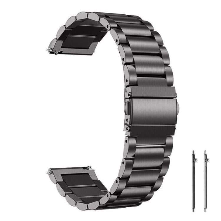 xDfind Three Beads Stainless Steel Watch Band, 14mm, 18mm, 20mm, 22mm