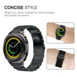 xDfind Three Beads Stainless Steel Watch Band, 14mm, 18mm, 20mm, 22mm
