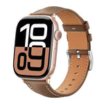 xDfind 黑鯊細紋皮革錶帶，適用於 Apple Watch 42 / 44 / 45 / 46 / 49mm，適用於 Apple Watch 38 / 40 / 41 / S10 42mm
