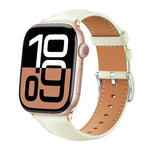 xDfind 黑鯊細紋皮革錶帶，適用於 Apple Watch 42 / 44 / 45 / 46 / 49mm，適用於 Apple Watch 38 / 40 / 41 / S10 42mm