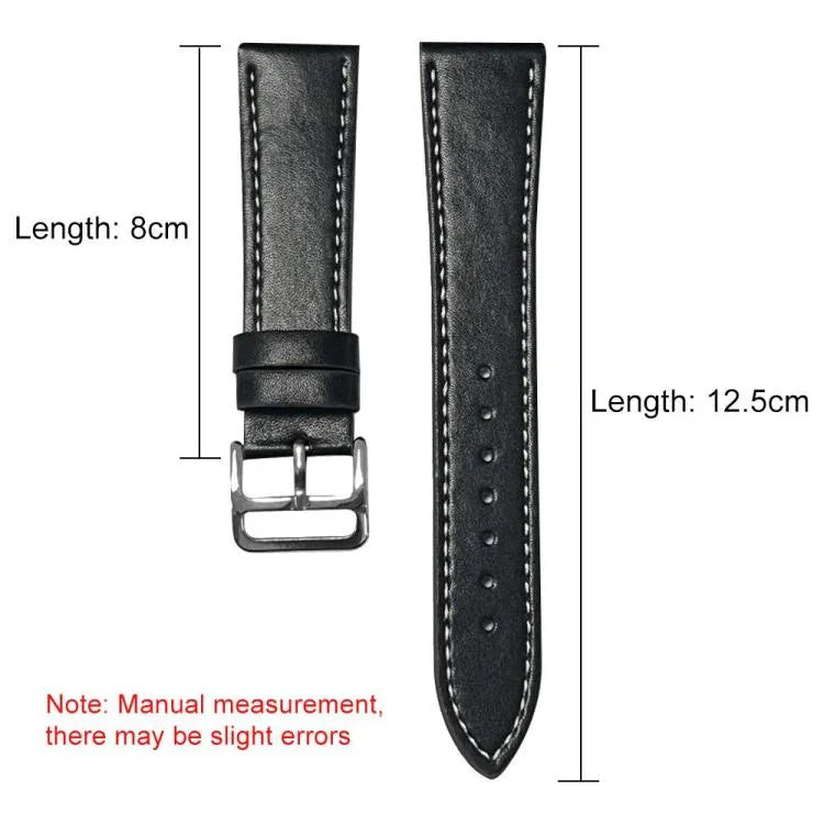 xDfind 黑鯊細紋皮革錶帶，適用於 Apple Watch 42 / 44 / 45 / 46 / 49mm，適用於 Apple Watch 38 / 40 / 41 / S10 42mm