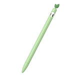 對比色薄荷葉矽膠防滑保護套，適用於 Apple Pencil 1，適用於 Apple Pencil 2