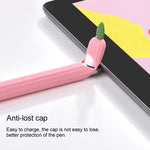 對比色薄荷葉矽膠防滑保護套，適用於 Apple Pencil 1，適用於 Apple Pencil 2