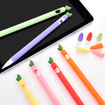 對比色薄荷葉矽膠防滑保護套，適用於 Apple Pencil 1，適用於 Apple Pencil 2