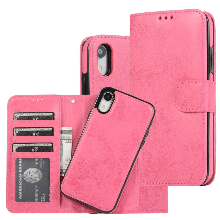 KLT888-2 Retro 2 in 1 Detachable Magnetic Horizontal Flip TPU + PU Leather Case with Holder & Card Slots & Photo Frame & Wallet, For iPhone XR, For iPhone XS Max, For iPhone 12 mini, For iPhone 12 / 12 Pro, For iPhone 12 Pro Max