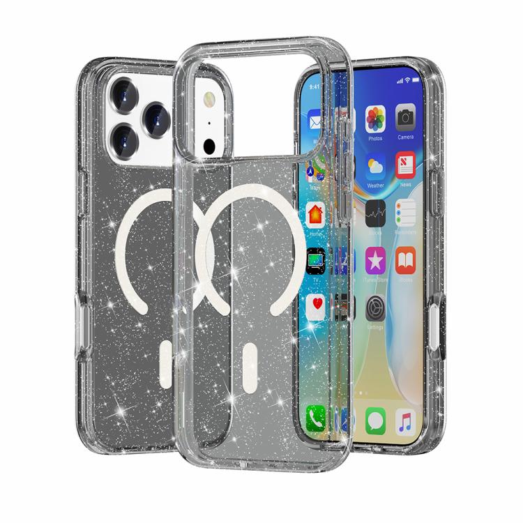 終結者風格閃粉 MagSafe 磁吸手機殼，適用於 iPhone 17 Pro Max、iPhone 17 Pro、iPhone 17、iPhone Air