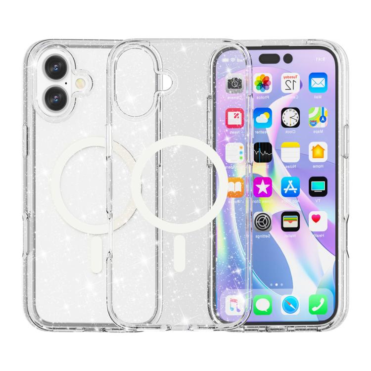 終結者風格閃粉 MagSafe 磁吸手機殼，適用於 iPhone 17 Pro Max、iPhone 17 Pro、iPhone 17、iPhone Air