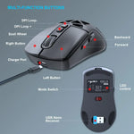HXSJ T26 雙模 2.4G BT5.1 可充電無線滑鼠，T26