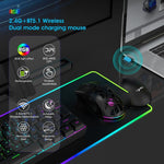 HXSJ T26 雙模 2.4G BT5.1 可充電無線滑鼠，T26