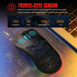 HXSJ T66 三模有線 2.4G BT5.3 無線 RGB 可充電滑鼠，T66
