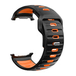 條紋雙色矽膠錶帶，適用於 Samsung Galaxy Watch Ultra 47mm / Ultra 2025