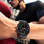 條紋雙色矽膠錶帶，適用於 Samsung Galaxy Watch Ultra 47mm / Ultra 2025