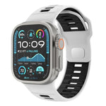 格紋反扣矽膠錶帶，適用於 Apple Watch 46mm / 49mm / 45mm / 44mm