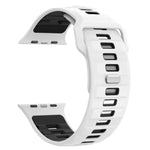 格紋反扣矽膠錶帶，適用於 Apple Watch 46mm / 49mm / 45mm / 44mm