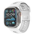 格紋反扣矽膠錶帶，適用於 Apple Watch 46mm / 49mm / 45mm / 44mm
