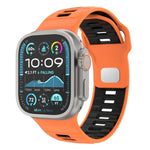 格紋反扣矽膠錶帶，適用於 Apple Watch 46mm / 49mm / 45mm / 44mm