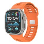 格紋反扣矽膠錶帶，適用於 Apple Watch 46mm / 49mm / 45mm / 44mm