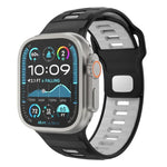 格紋反扣矽膠錶帶，適用於 Apple Watch 46mm / 49mm / 45mm / 44mm