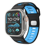 格紋反扣矽膠錶帶，適用於 Apple Watch 46mm / 49mm / 45mm / 44mm