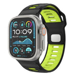 格紋反扣矽膠錶帶，適用於 Apple Watch 46mm / 49mm / 45mm / 44mm